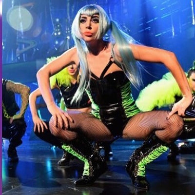 Lady Gaga Black Boots